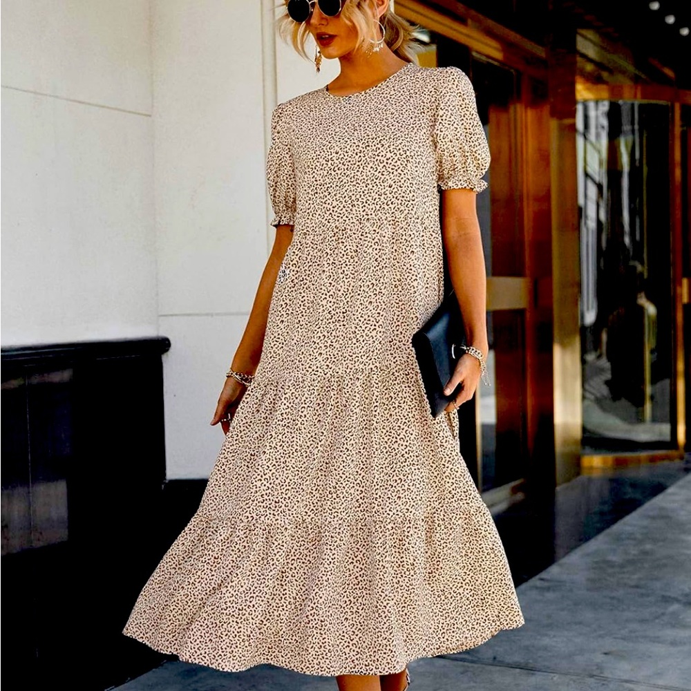 Casual Dress Animal Print
